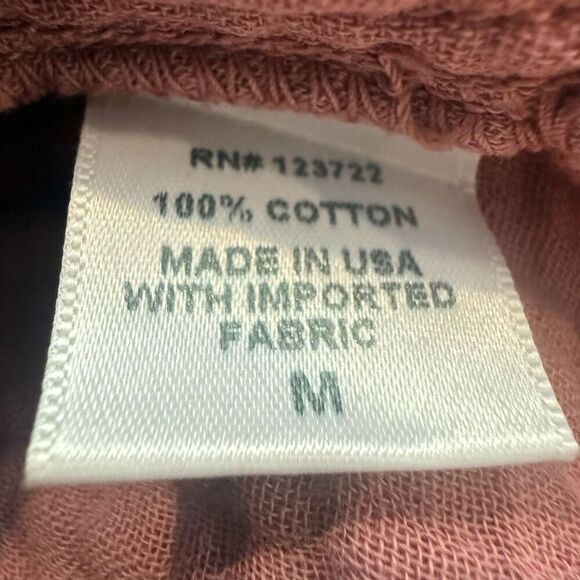 Xirena Addison Seersucker Gauzy Maxi Dress Size M Dusty Rose Pink - Picture 5 of 8